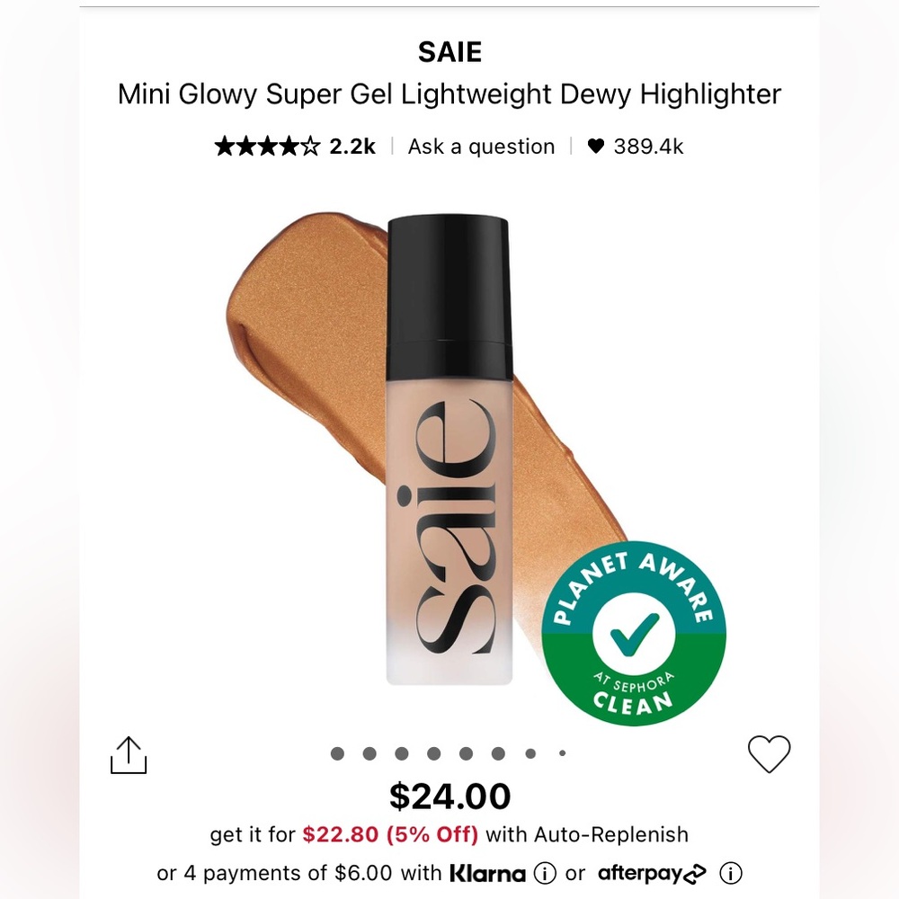 SAIE Mini Sunglow Glow Gel
